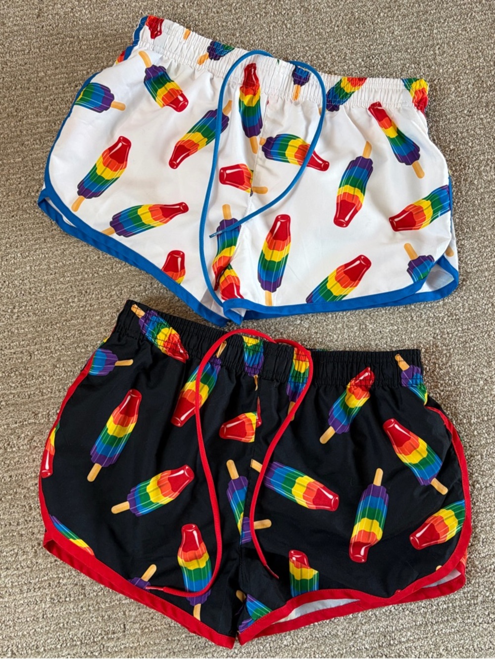 Summer Ready! Two pair of Medium UZZI Swim Trunks. New Condition.